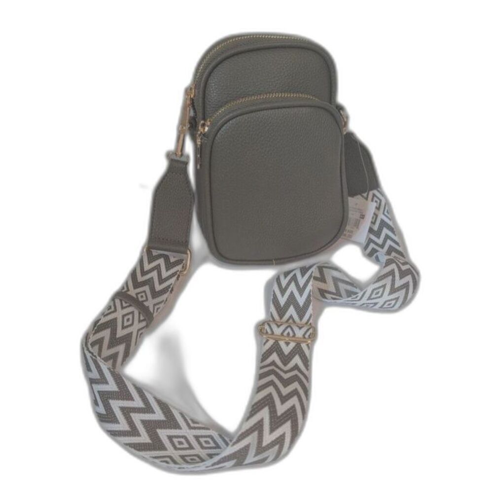 Women's Falls Creek Small Crossbody Bag Guitar Strap= Gray